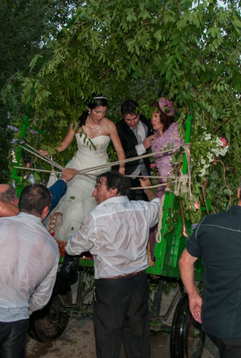 Resumen del paseo de los novios en carro