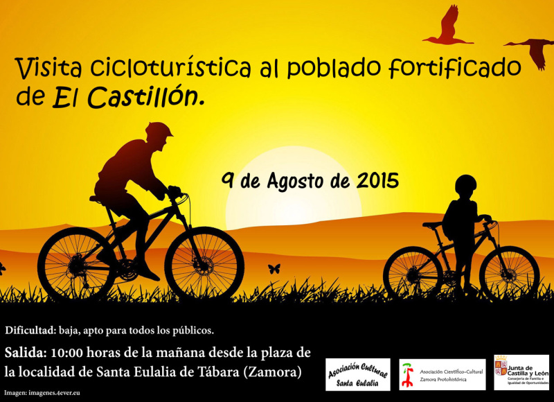 marcha ciclotur&iacute;stica al poblado fortificado de el castill&oacute;n, zamora