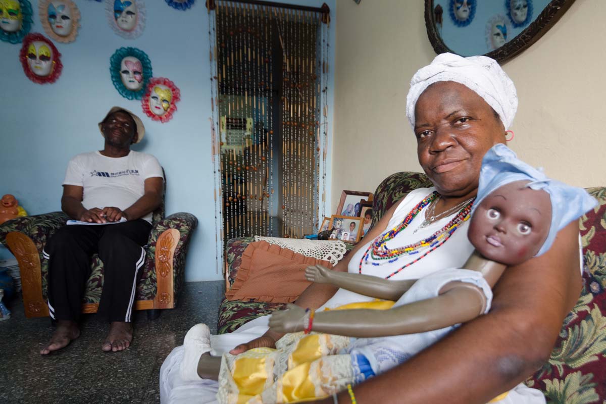 religious afrocuban family in havana photo taken in my photo tour in cuba