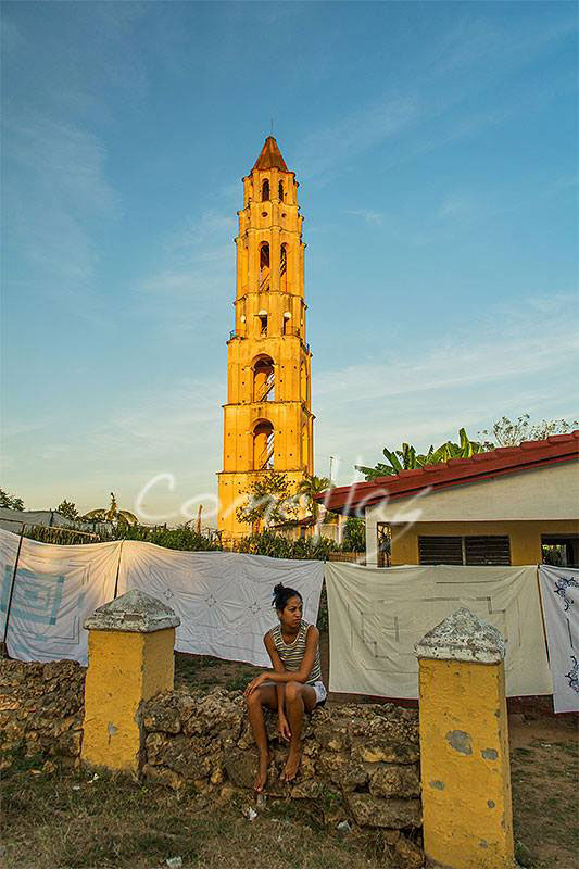 Manaca iznaga tower in trinidad cuba with warm sunlight in my photo tour to central cuba