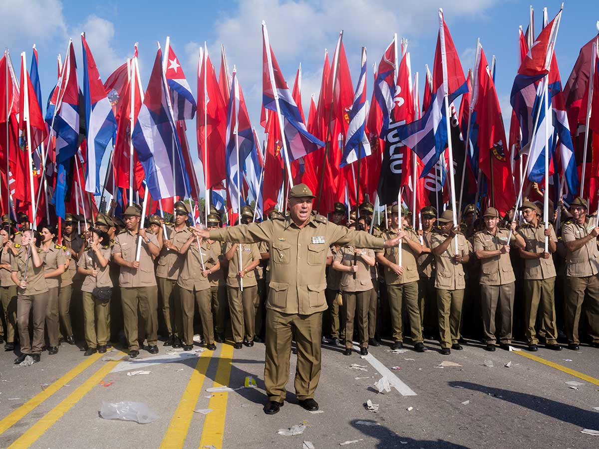 photography tour to the parade of first of May in Havana, Cuba