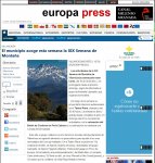 Fotografía en Europa Press sobre la Semana de la Montaña de Villaviciosa